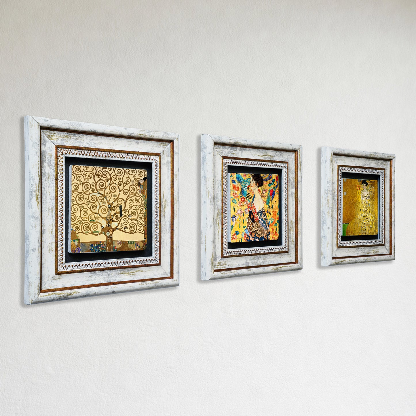 Gustav Klimt Reverie Trio Stone Wall Art