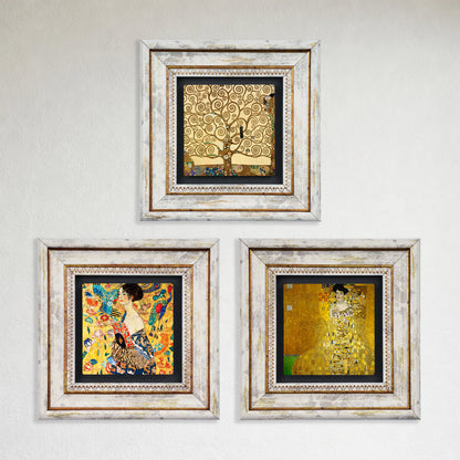 Gustav Klimt Reverie Trio Stone Wall Art