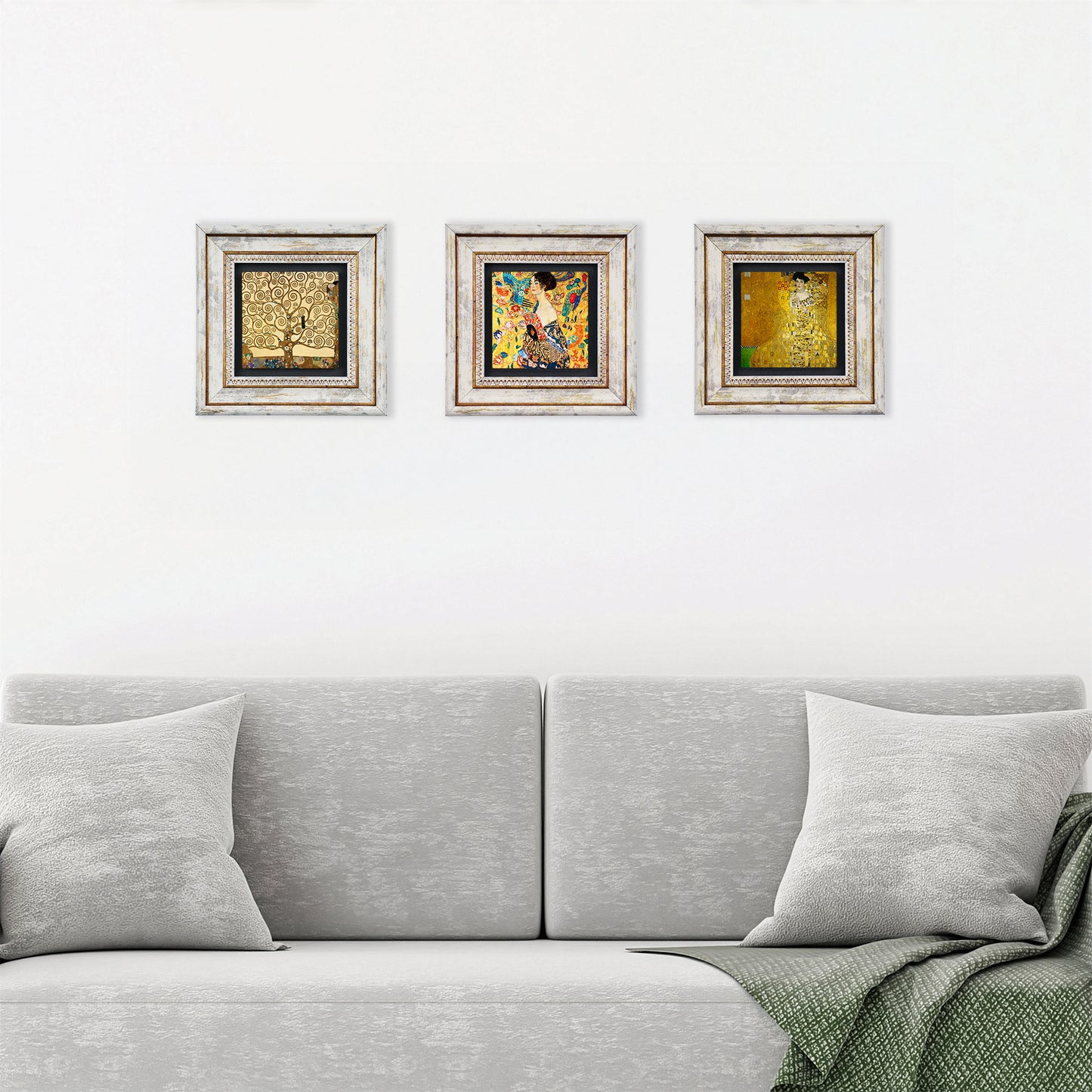 Gustav Klimt Reverie Trio Stone Wall Art
