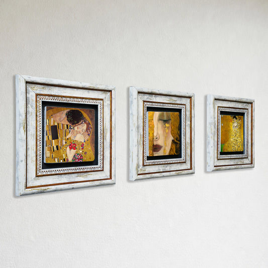 Golden Era Portrait Duo Trio Stone Wall Art