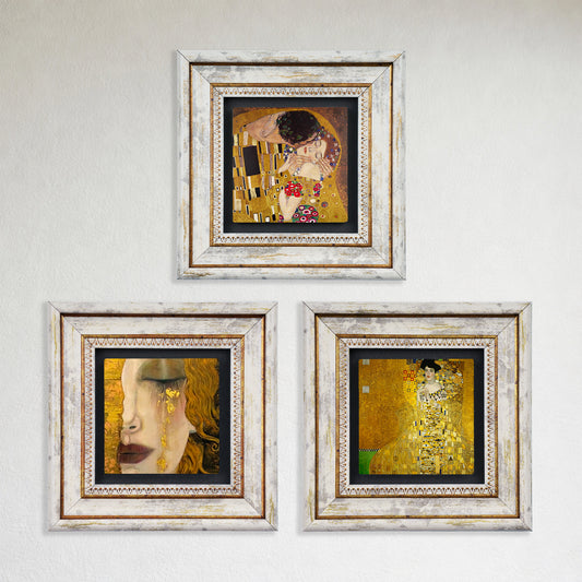 Golden Era Portrait Duo Trio Stone Wall Art