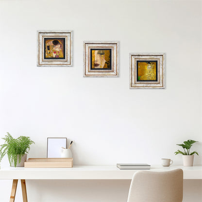 Golden Era Portrait Trio Stone Vintage Wall Art Set