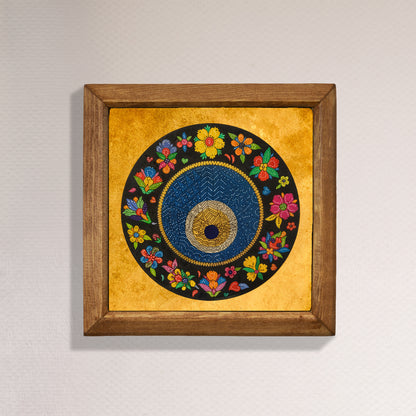 Colorful Evil Eye Stone Wall Art