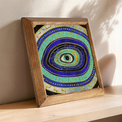 Evil Eye Nazar Stone Wall Art