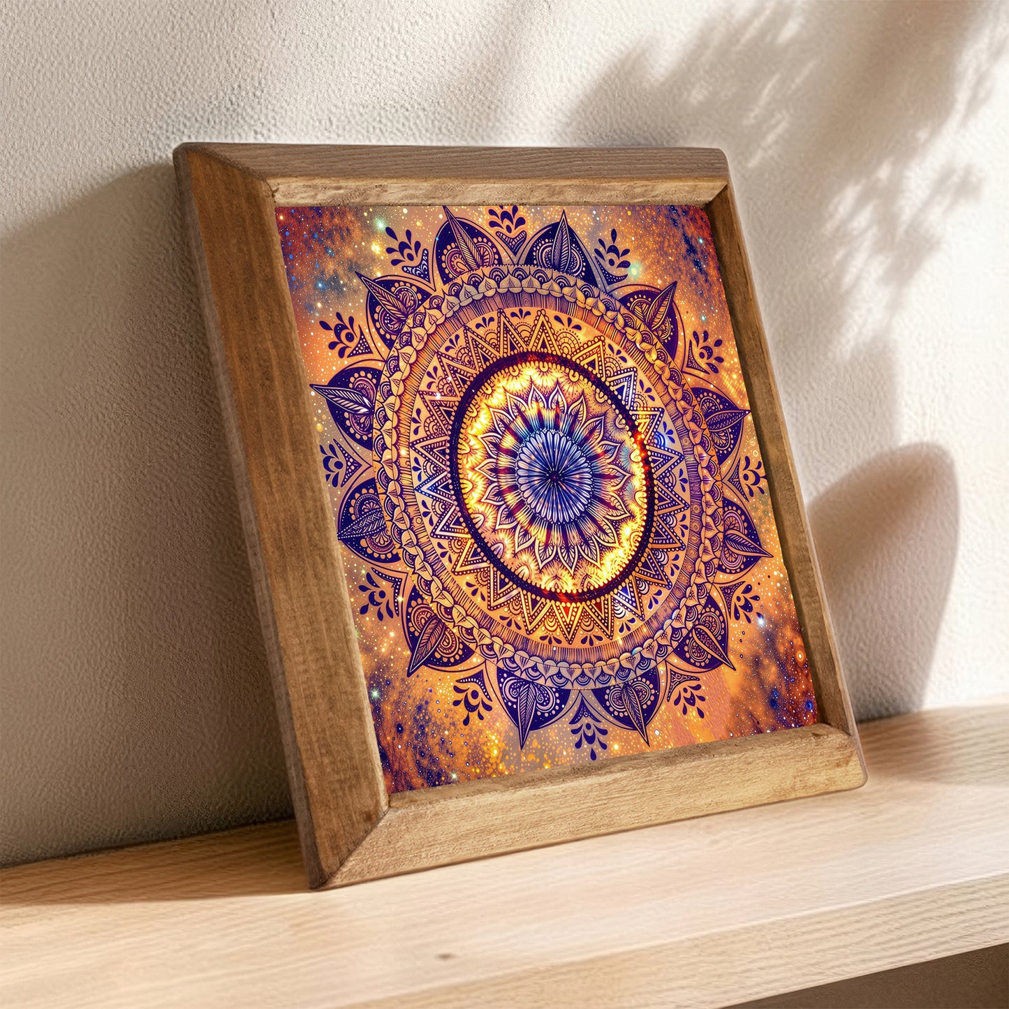 Mandala Red Stone Wall Art