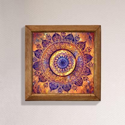 Mandala Red Stone Wall Art