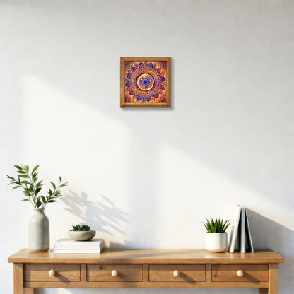 Mandala Red Stone Wall Art