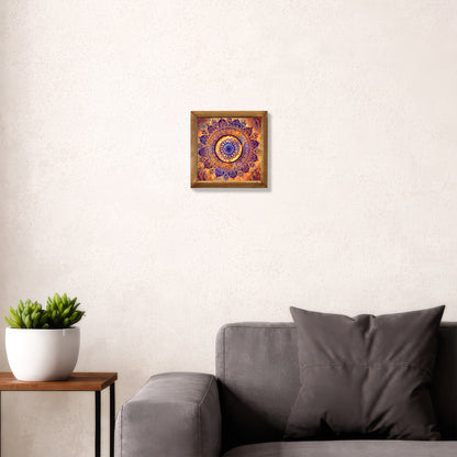Mandala Red Stone Wall Art