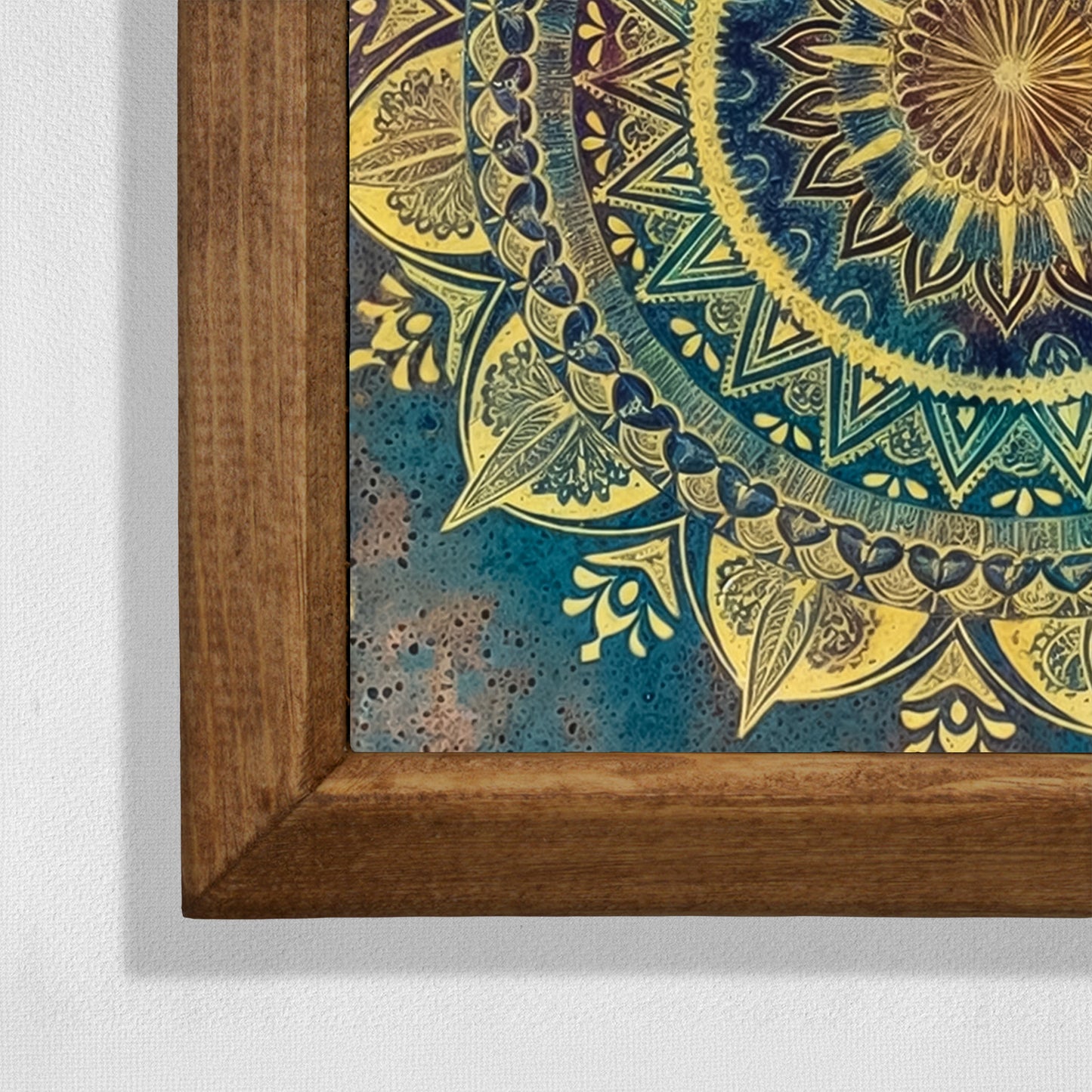 Mandala Green Stone Wall Art