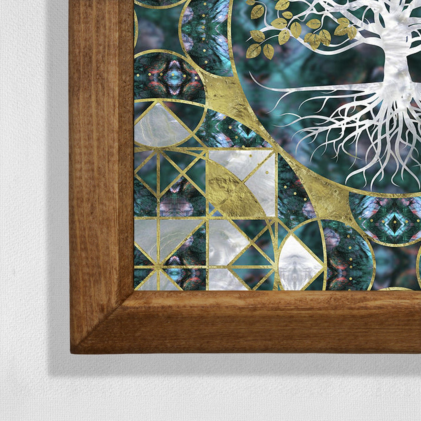 Tree of Life Natural Framed Stone Wall Art