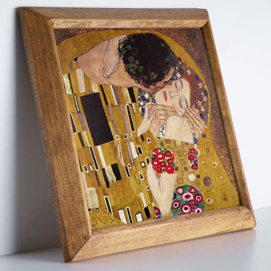Gustav Klimt The Kiss Stone Wall Art