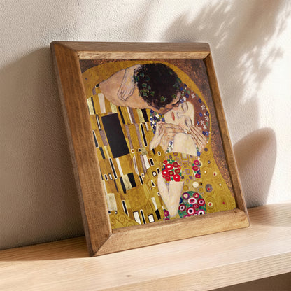 Gustav Klimt The Kiss Stone Wall Art