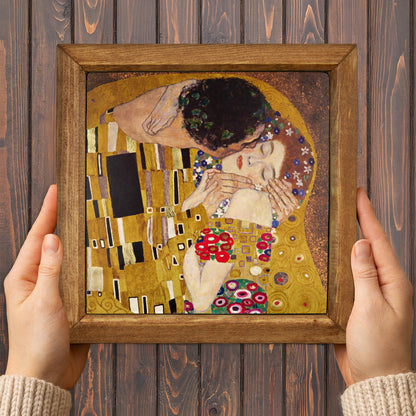 Gustav Klimt The Kiss Stone Wall Art