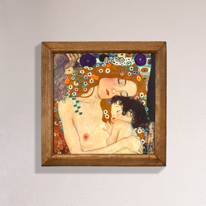 Gustav Klimt Mother and Child Stone Wall Art