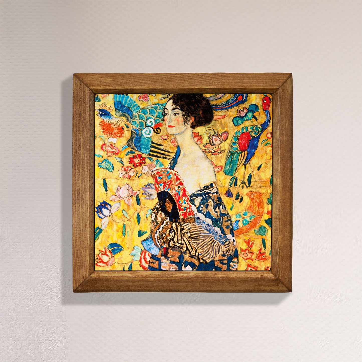 Gustav Klimt Art Lady with Fan