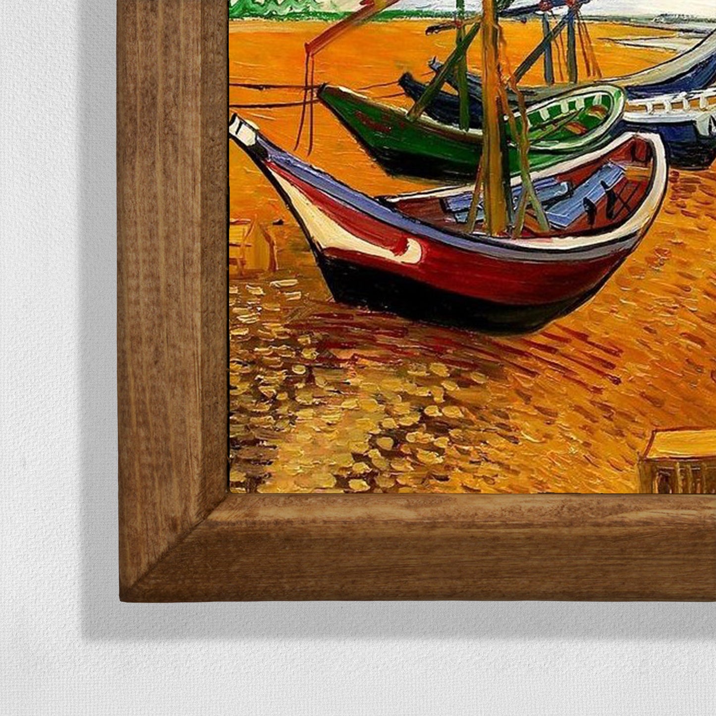 Van Gogh Fishing Boats Stone Wall Art