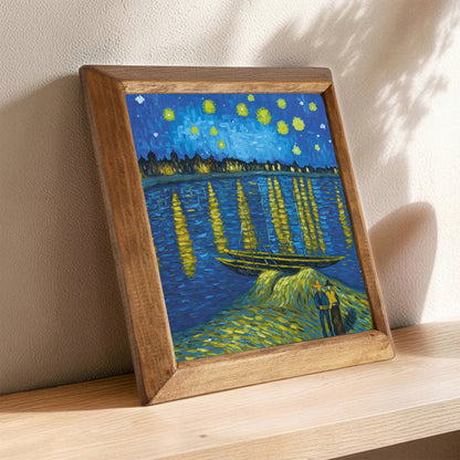 Van Gogh Starry Night Over the Rhône Stone Wall Art