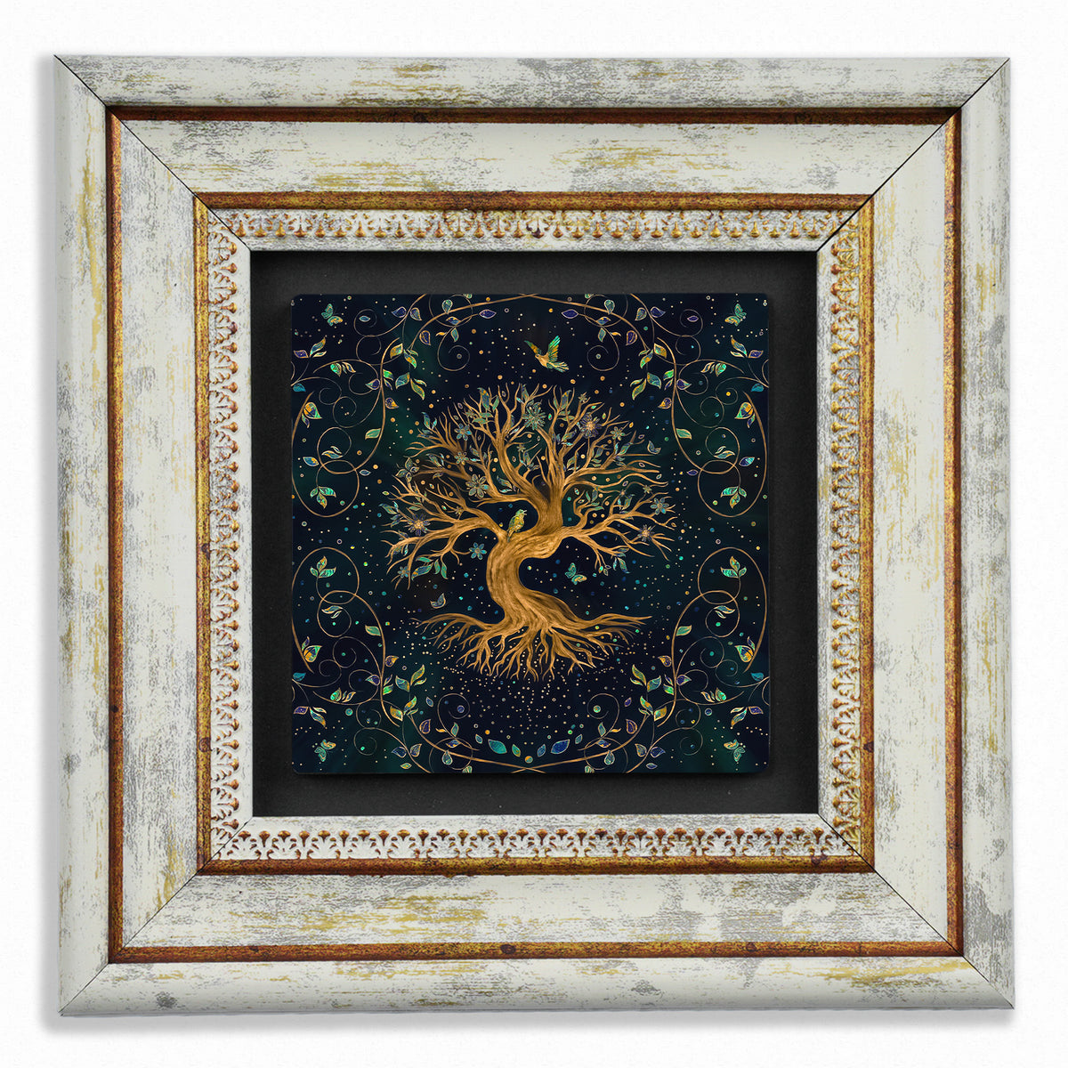Tree of Life Trio Vintage Stone Wall Art Set