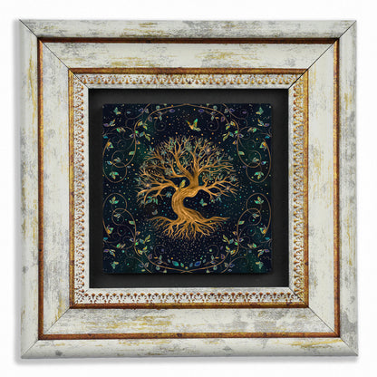 Tree of Life Trio Vintage Stone Wall Art Set