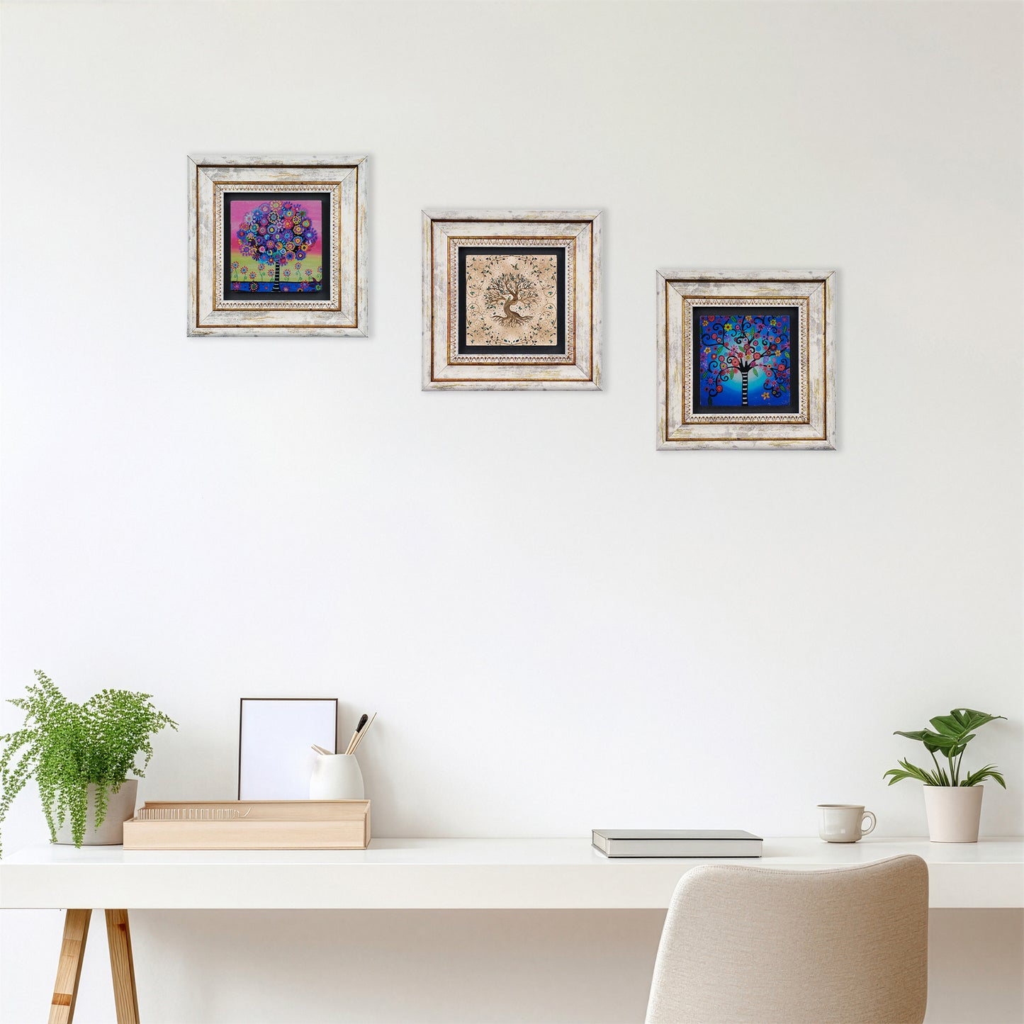 Tree of Life Trio 2 Stone Wall Art