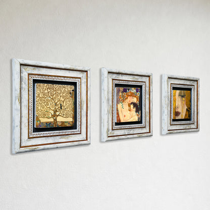 Golden Harmony Trio Vintage Stone Wall Art Set