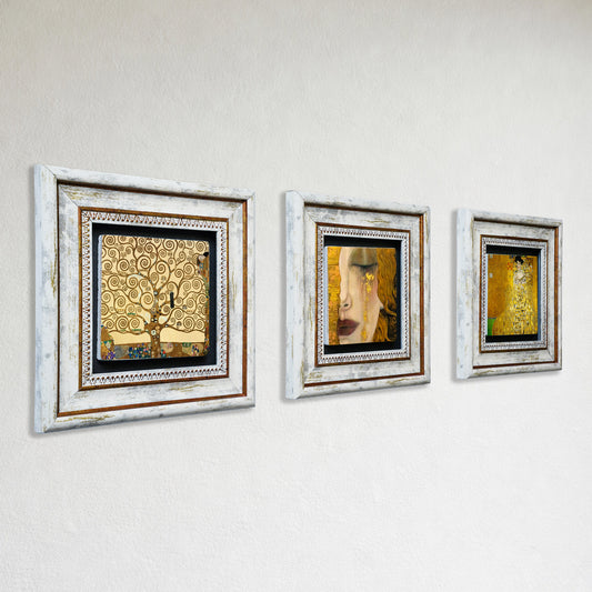 Gustav Klimt Golden Trio Stone Wall Art