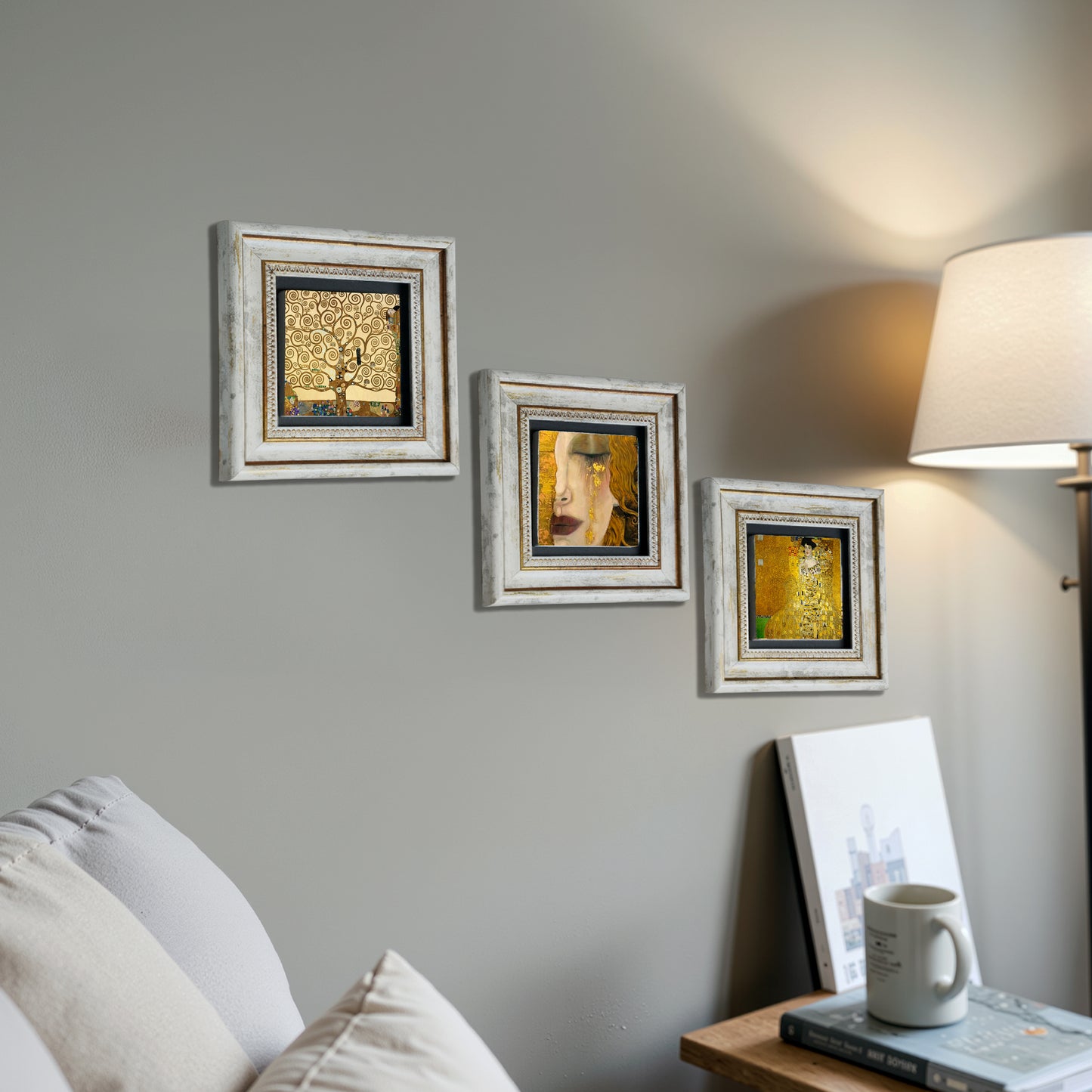 Gustav Klimt Golden Trio Stone Wall Art