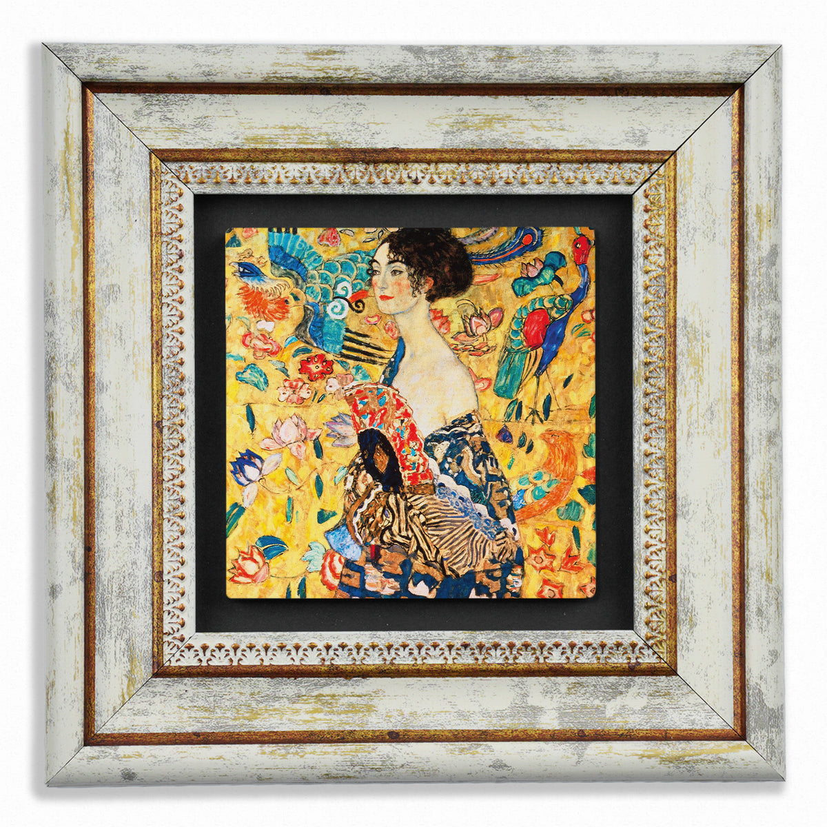 Gustav Klimt Reverie Trio Vintage Stone Wall Art Set