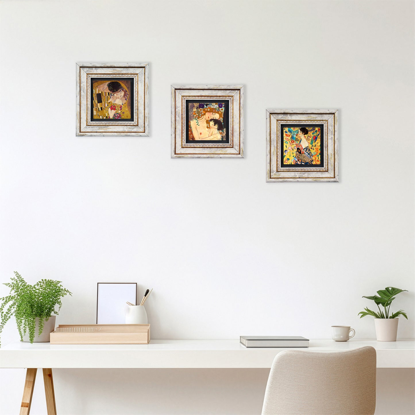 Gustav Klimt Ladys Trio Stone Vintage Wall Art