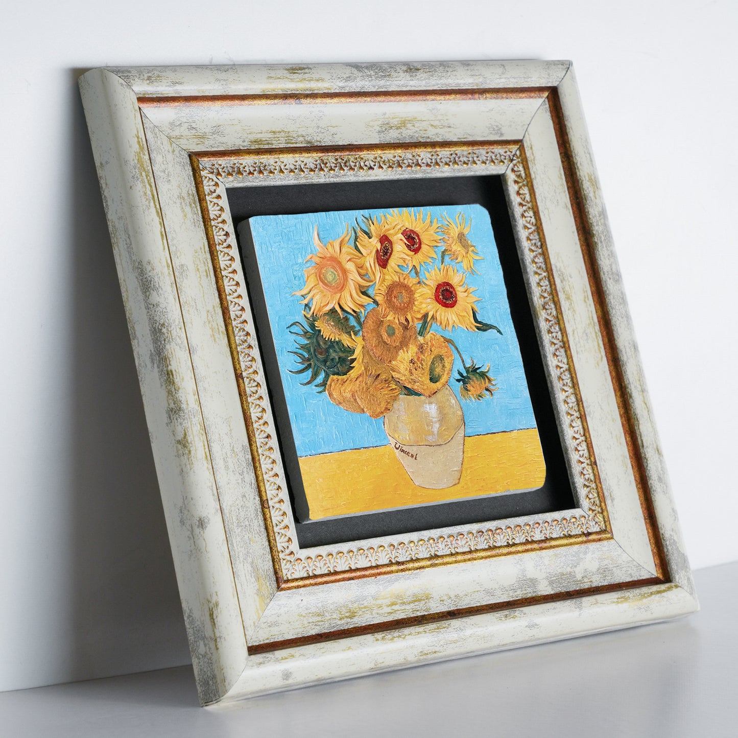 Van Gogh Sky Trio Vintage Stone Wall Art Set