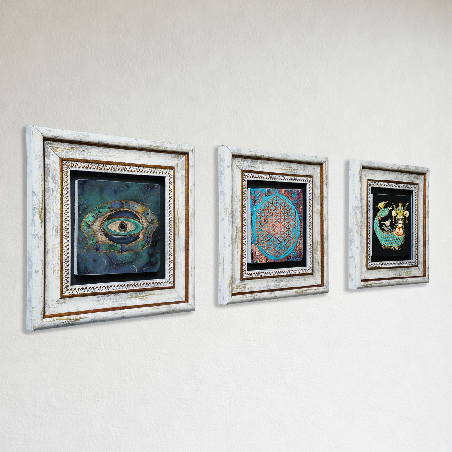 Spiritual Trio Natural Stone Wall Art