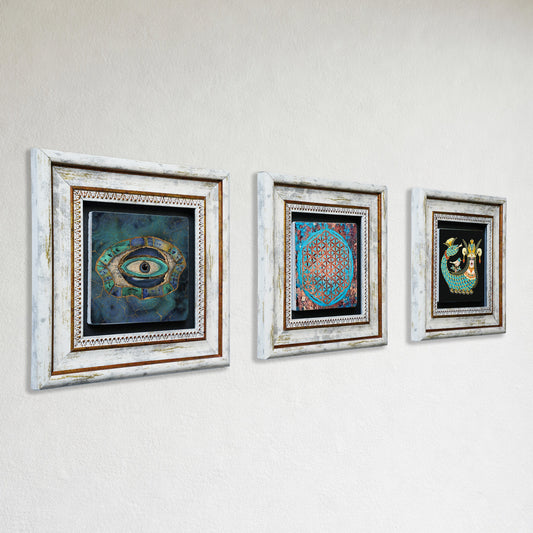 Spiritual Trio Natural Stone Wall Art