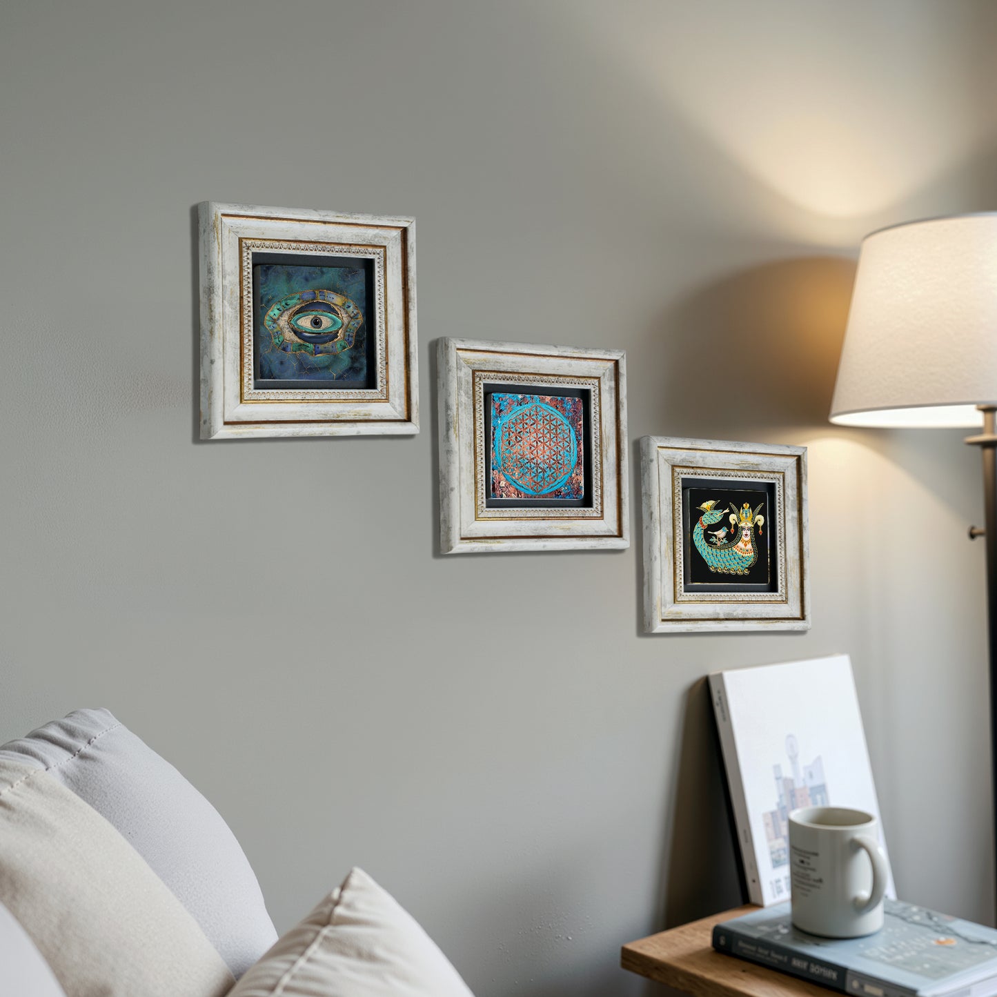 Spiritual Trio Natural Stone Wall Art