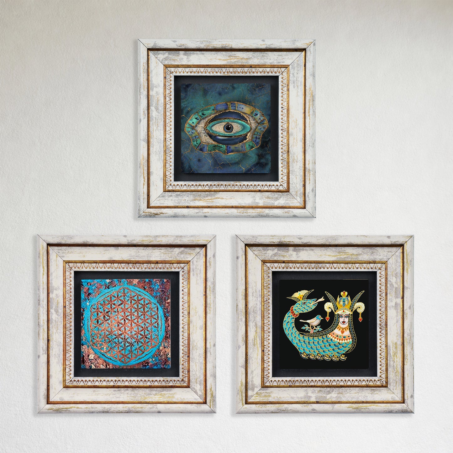 Spiritual Trio Natural Stone Wall Art
