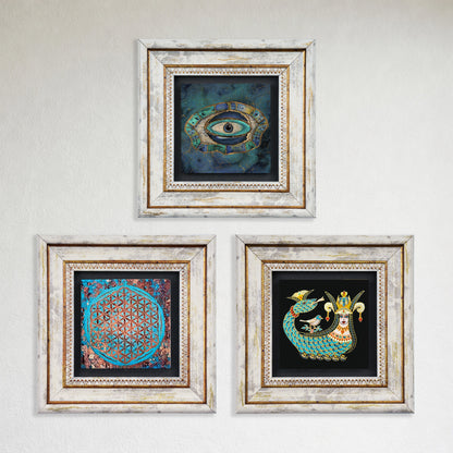 Spiritual Trio Natural Stone Wall Art
