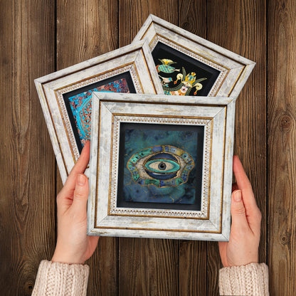 Spiritual Trio Natural Stone Wall Art