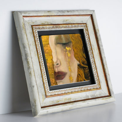 Gustav Klimt Masterpieces Trio Vintage Stone Wall Art Set