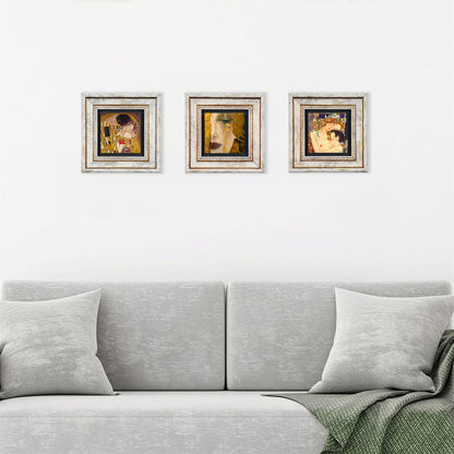 Gustav Klimt Masterpieces Trio Stone Wall Art