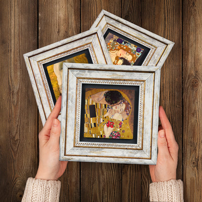 Gustav Klimt Masterpieces Trio Stone Wall Art