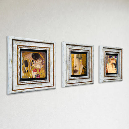 Gustav Klimt Masterpieces Trio Stone Wall Art