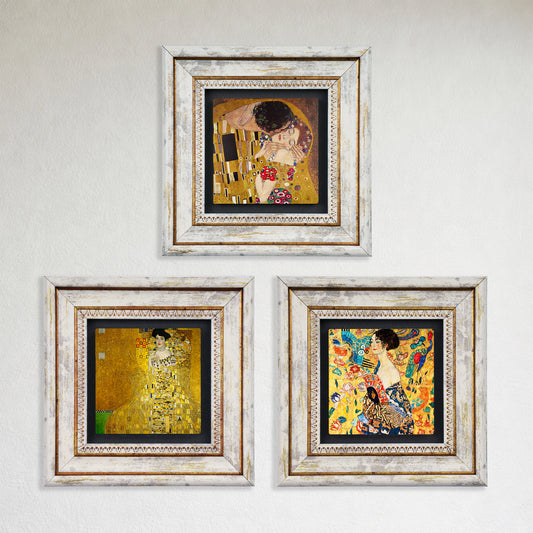 Gustav Klimt Classical Trio Stone Wall Art