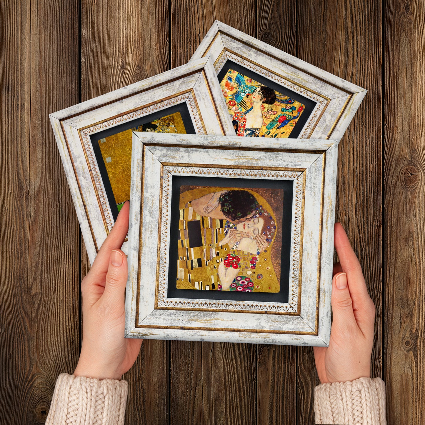Gustav Klimt Classical Trio Stone Wall Art