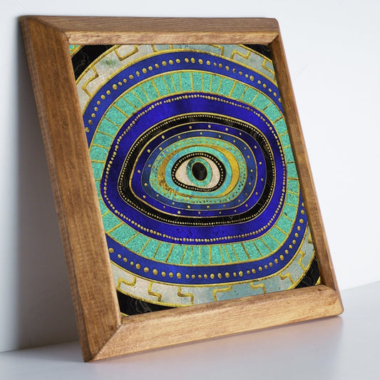 Evil Eye Nazar Stone Wall Art