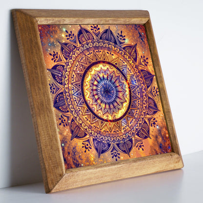 Mandala Red Stone Wall Art