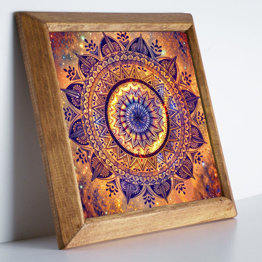 Mandala Red Stone Wall Art