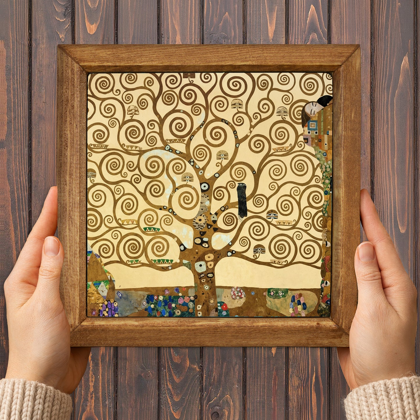 Gustav Klimt Framed Wall Art Trio – Gold Collection