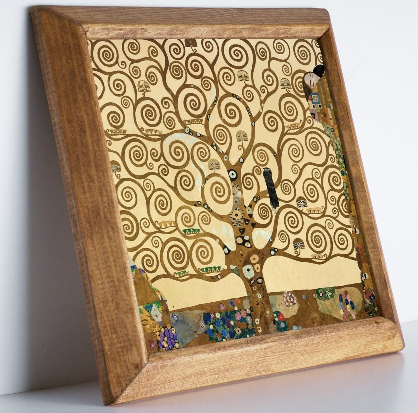 Gustav Klimt Tree Framed Stone Wall Art