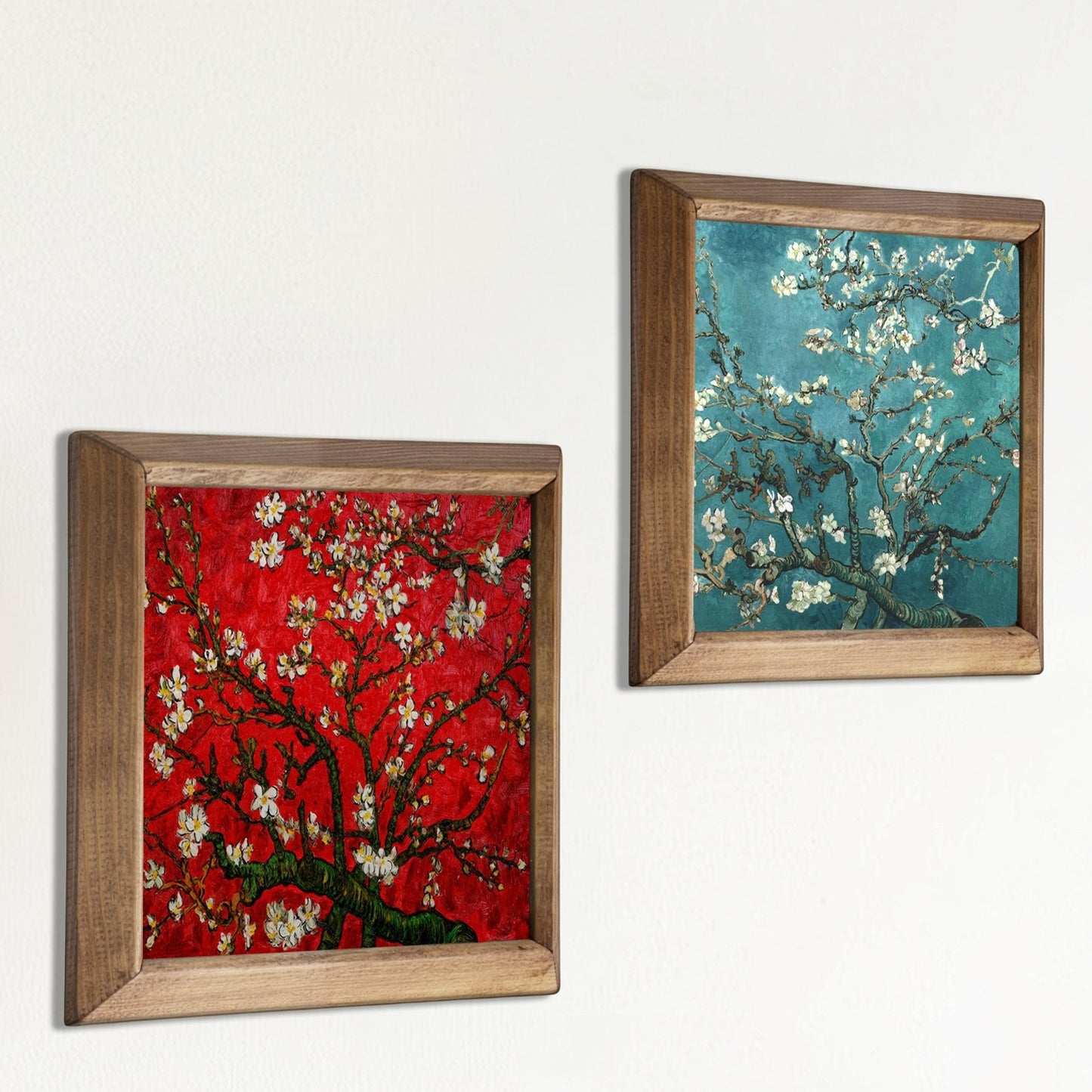 Van Gogh Reverie Duo | Almond Blossom Natural Stone Wall Art