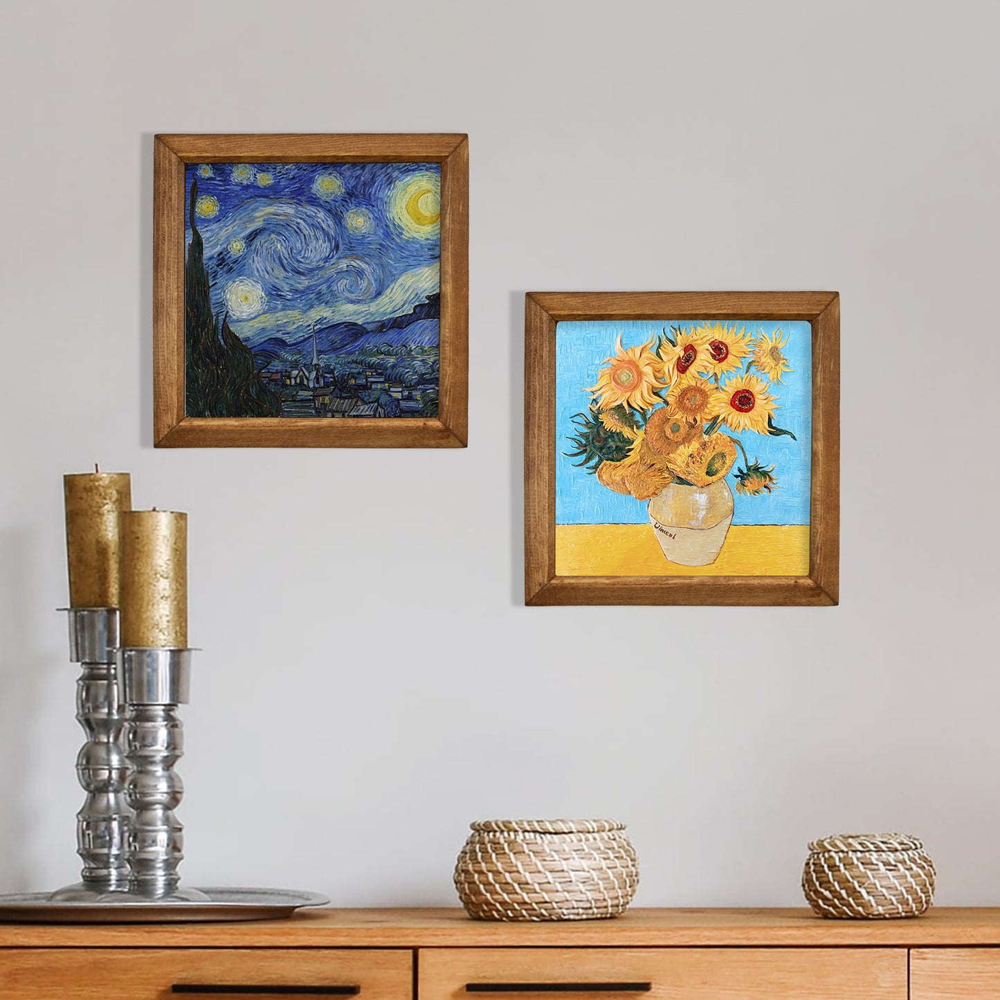 Van Gogh Celestia Duo | Starry Night & Sunflowers