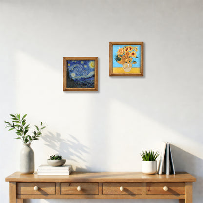 Van Gogh Celestia Duo | Starry Night & Sunflowers